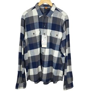 Tailor Vintage Men's Performance Flannel Shirt Buffalo Plaid XL